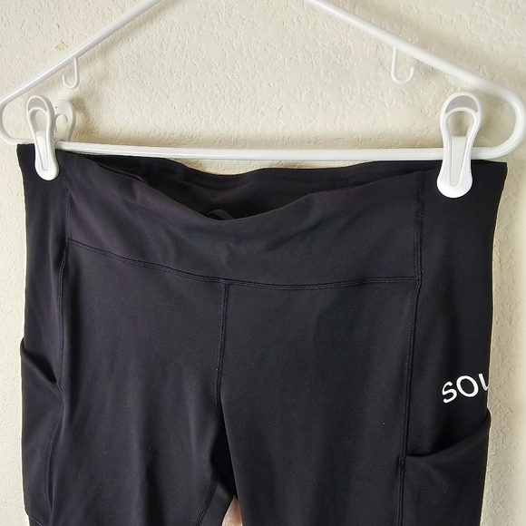 Lululemon Speed Up Crop Black Mid Rise Run Capri with Pockets Size 10 - Picture 6 of 15